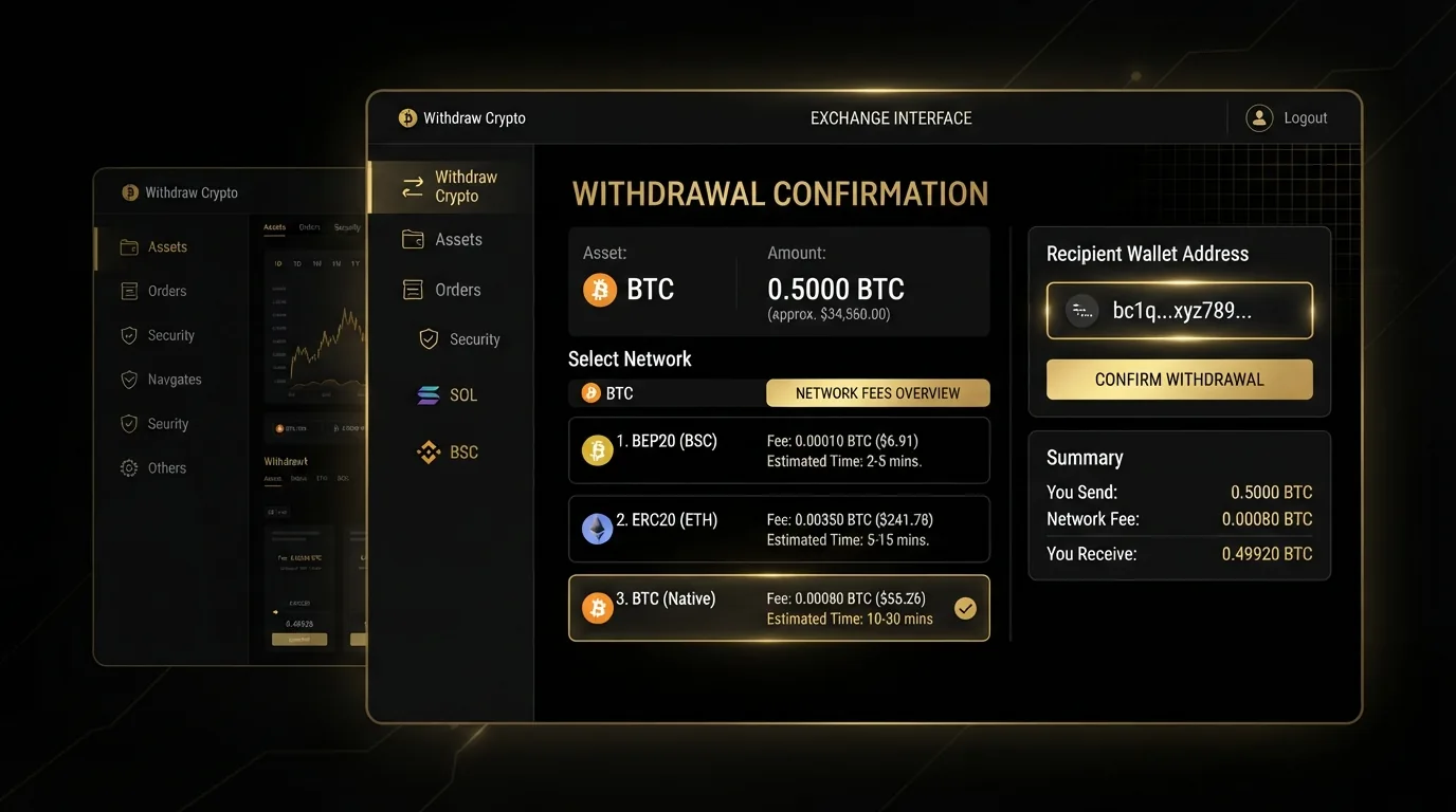 Illustration for ERC20 vs TRC20 vs BEP20: Fees, Speed and Compatibility Explained